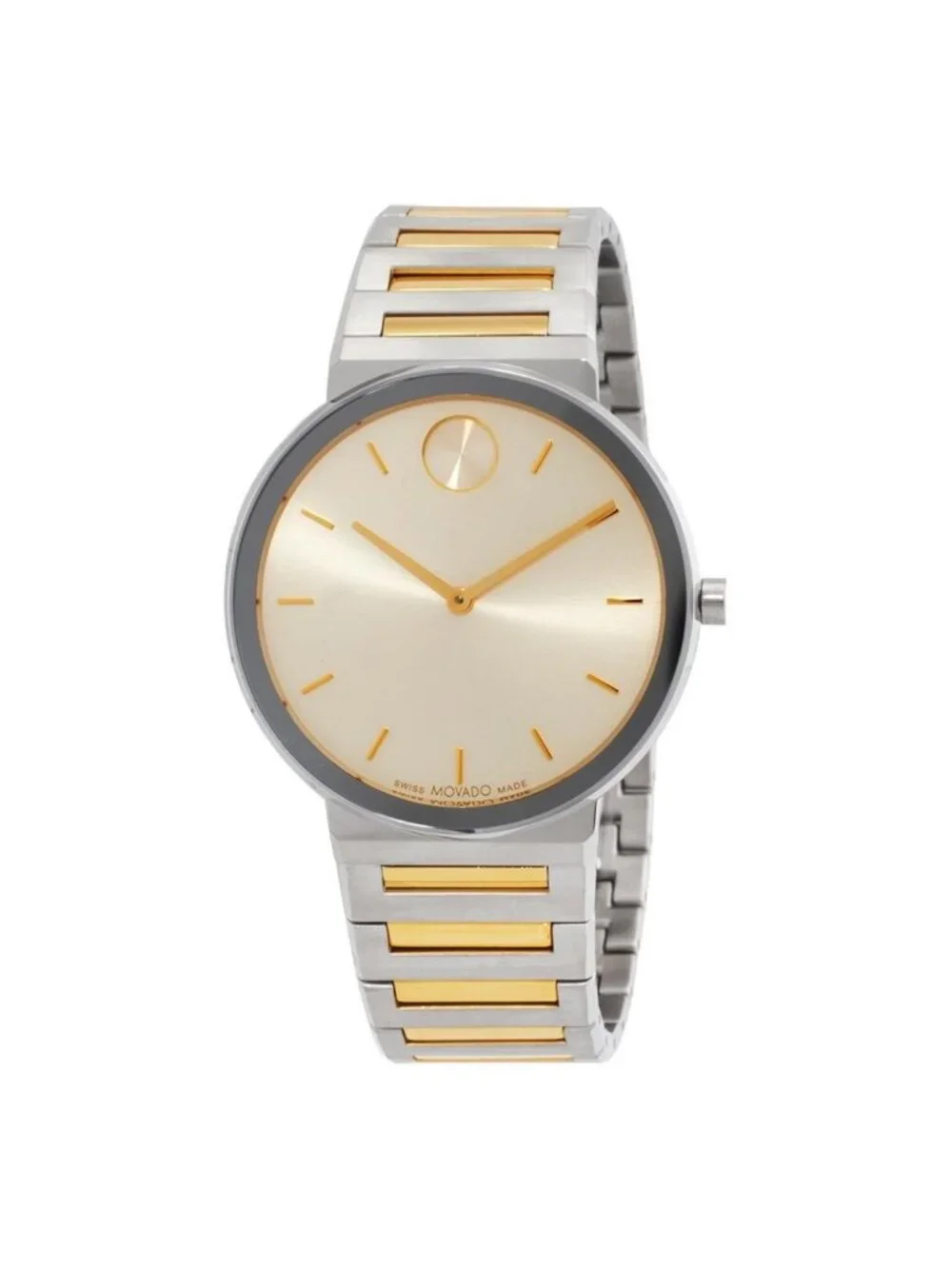 NWT Movado Bold Horizon Quartz Taupe Dial Unisex Watch